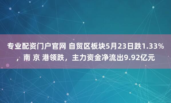 专业配资门户官网 自贸区板块5月23日跌1.33%，南 京 港领跌，主力资金净流出9.92亿元